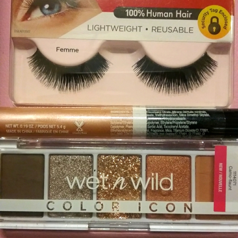 Spring makeup bundle, eyelashes, lip, eyeshadow set - Picture 1 of 4